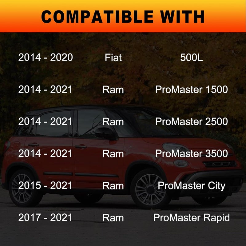 CEYHTLY 68097622AA Coolant Reservoir Cap, Radiator Cap Compatible with 2014-2021 Fiat 500L | Ram ProMaster 1500, ProMaster 2500, ProMaster 3500, ProMaster City, ProMaster Rapid Replaces# 46799364 - Image 3